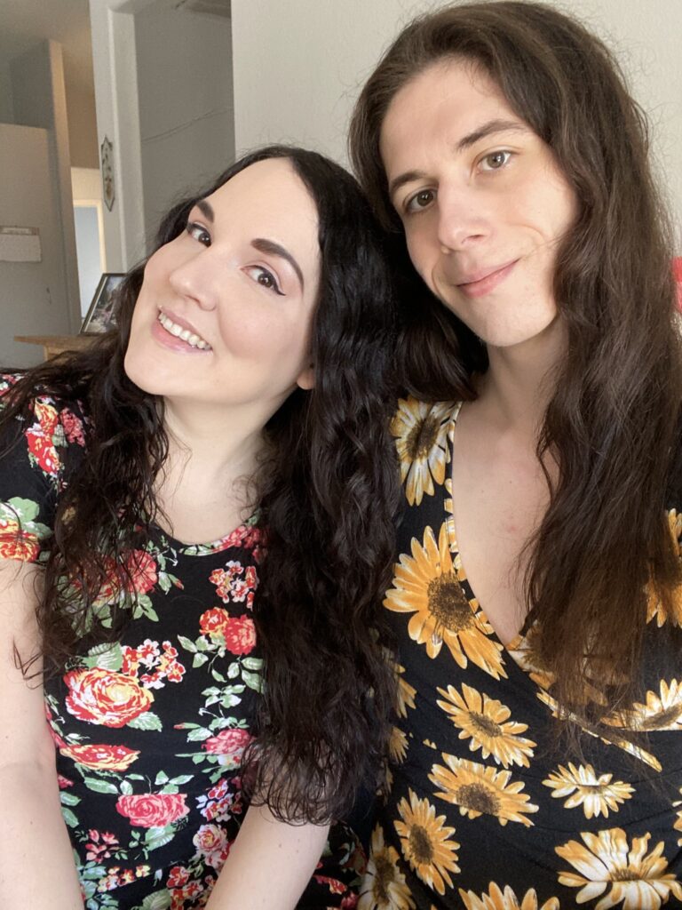 Lesbian trans couple Sophie Ladder and Luna Saphire